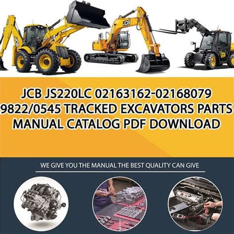 jcb js220lc parts manual